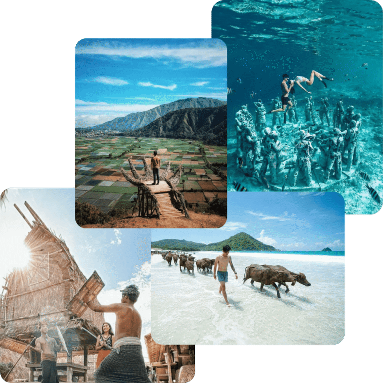 Lombok Best Travel Agent - Custom travel itinerary planner for Lombok vacations, including options for Gili islands hopping, beach trips, and cultural tours.